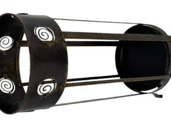 Vienna Secession Patinated Metal Umbrella Stand, 1900s